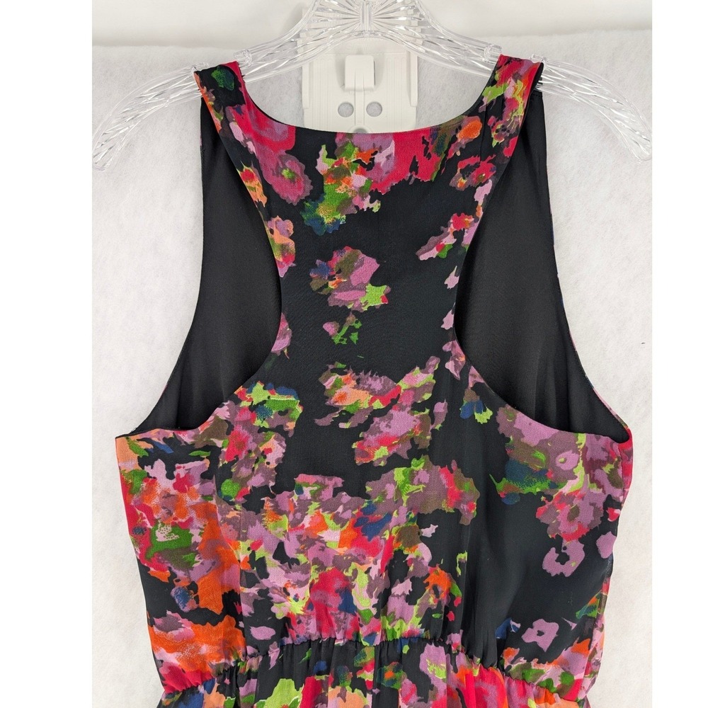 W118 Walter Baker Womens Floral Watercolor Maxi Dress Sleeveless S Racerback - Picture 3 of 13